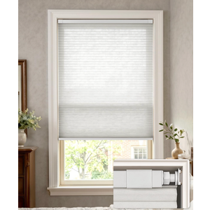 LazBlinds No Drill Light Filtering Cellular Shades, 20" W x 48" H, White