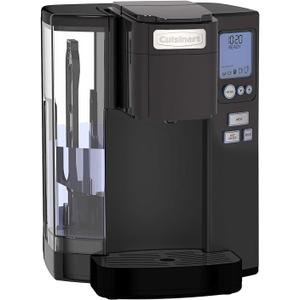 Cuisinart Coffee Maker, Single Serve 72-Ounce Reservoir Coffee Machine, Programmable Brewing & Hot Water Dispenser, Stainless Steel, Black