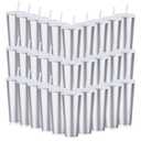 Ahongwenxi 30 Pack Silver Plastic Cups with Lids and Straws, 24 oz Disposable Plastic Tumblers Iced Coffee Cups Travel Mug Cup for Juices Birthday Bachelorette Party Wedding (Silver, 24 oz)