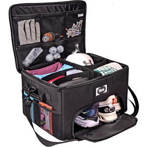Trunk Organizer | Storage | Travel Bag for Car SUV Golf, Pickleball, Supplies and Accessories | Collapsible | Water Resistant | Portable | Organizer for Shoes, Clothes, Tools, Equipment, Etc.