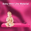 Goodon Designed for iPhone 16 Pro Case with Screen Protector - Enhanced Camera Cover - Soft Microfiber Lining - Liquid Silicone Shockproof Protective Phone Cover for Women and Girls - Hot Pink