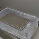 XXXXL Stainless Steel Cat Litter Box with High Sides, 29" x 21" x 14" Extra Large Cat Litter Box for Big Cats and Overweight Cats High Sides Non-Stick Easy to Clean.