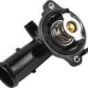 EVIL ENERGY Thermostat Housing Assembly, 05184651AF 49569 902-852, Compatible with 2011-2015 Dodge Durango 2011-2020 Jeep Grand Cherokee 2012-2017 Jeep Wrangler 3.6L