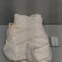 Beige Ruffle Shower Curtain - Farmhouse Ruffled Design, Cream Boho Bathroom Curtain with Elegant Layered Ruffles, Rustic Shabby Chic Style, 72x72 Fabric Decorative Drapes