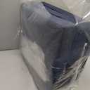 downluxe Indoor Chair Cushions for Dining Chairs, Soft and Comfortable Textured Foam Kitchen Chair Pads with Ties and Non-Slip Backing, 16" x 16" x 2", Navy, 6 Pack