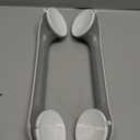 LEVERLOC 2 Pack Shower Grab Bars for Bathtubs and Showers, Easy to Install Suction Shower Handles for Bathroom Removable Handrails for Seniors Elderly Heavy Duty Safety Grip Waterproof Drill Free Gray (16.8 2 Set)