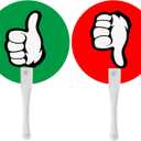 Thumbs Up/Thumbs Down Paddles 24 Packs for Classroom Voting, Teacher Classroom Event Supplies and Teacher Student Interaction Signs