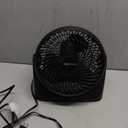 Amazon Basics Air Circulator Fan, Desk Fan for Bedroom, Home and Office, With 90-Degree Tilt Head, 3 Speed Settings, Lightweight (3 LBS), 35 Watts, Black, 11.1"W x 6.3"D x 10.9"H