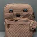 Dikaslon Diaper Bag Backpack with Portable Changing Pad, Pacifier Case and Stroller Straps, Large Unisex Baby Bags for Boys Girls, Multipurpose Travel Back Pack Moms Dads, Pink