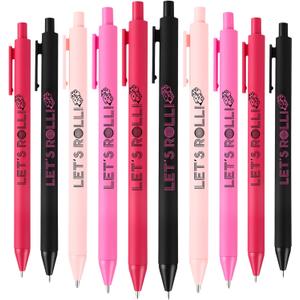 50 Pcs Let's Roll Ballpoint Pens Gifts Bulk for Guests Women Dice Players Casino Themed Wedding Party Supplies Las Vegas Night Party Favors