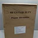 BONSEN 150-Sheet Autofeed Paper Shredder Heavy Duty, 60 Mins Micro-Cut Shredder for Office, 6 Gal Large Capacity Bin P-4 High Security Commercial Document Shredders for Home Office S3114