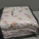 Nayoroom Pink Floral Duvet Cover Queen Size Reversible Green Botanical Leaf Printed on White Spring Comforter Cover 3Pcs Soft Microfiber Aesthetic Cottagecore Bedding Set Gift for Women Girls