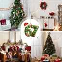 5 Pcs 67 Christmas Ornaments,67 Funny Holiday Keepsake,Six Seven Ornament,Santa Number Hanging Tree Decor, Gifts for Holiday