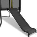 Trampoline Slide, 10FT 12FT 14FT 15FT 16FT Trampoline Universal Outdoor Slides, Trampolines Accessories with Cushioning Effect, Suitable for Kids to Climb Up Slide Down, Safety Slider (Black)