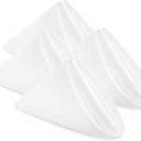 Utopia Home [24 Pack, White] Cloth Napkins 17x17 Inches, 100% Polyester Hemmed Edges, Washable and Reusable Ideal for Parties, Weddings and Dinners