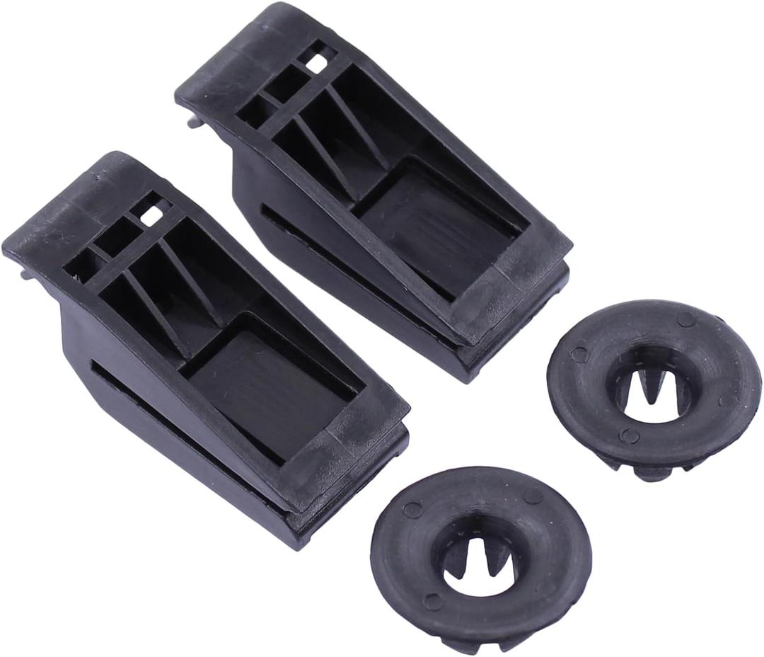 ApplianPar Hood Prop Rod Holder Retainer Clip and Grommet Kit for Honda Accord 2008-2012 Set of 2