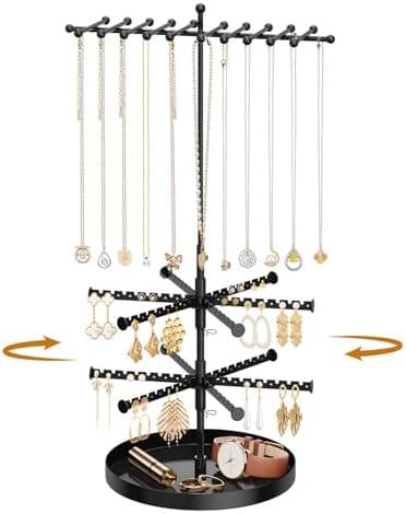 3 Tier Rotating Earring Holder Organizer