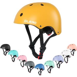 Glerc Warrior Kids Bike Helmet, Adjustable Toddler Helmet for Age 3-16 Years Boys Girls, Sport Helmet for Skateboard Scooter Skating Skiing Climbing & Lightweight, Multiple Colors (Medium, yellow)