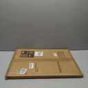 Magnetic Dry Erase Board, 24'' x 18'' Decorative Magnetic Board for Wall, White Board Magnet Board Display Board, Brown Wood Plank