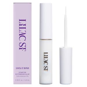 Lilac St - Lock-It-Bond (Clear) - Beginner Lash Cluster Glue - Brush Tip Applicator - Strong Hold & Easy Removal - Waterproof - Sensitive Eyes Safe - Cruelty Free, Vegan, Women Founded - 0.16 fl oz