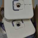 2 Pack Flea Traps for Inside Your Home, Flea Light Traps for Home Indoor with 4 Bulbs and 8 Sticky Discs, Bed Bug Trap Safe to Pets and Kids (White Grey)