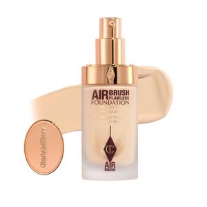 Charlotte Tilbury Airbrush Flawless Matte Foundation - Full Coverage Liquid Makeup with a Natural-Matte Finish - Smoothes & Blurs Pores - Waterproof & Transfer Resistant