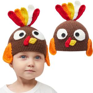 JOYIN Turkey Beanie Hat with Ear Flaps - Photograph Prop for Baby Toddlers, Carnival Cosplay