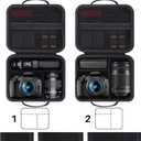 Lebakort Storage Case Compatible with Canon EOS Rebel T7 / T7i / R100 / R50 / R5 / R6 Mark II / R7 / R8 / 90D / 5D Mark IV Camera