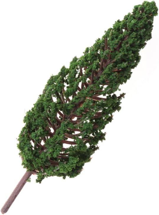 Realistic Model Trees Park Street Diorama 10pcs Miniature Craft Trees Miniature Garden (2in)