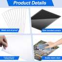 50 Pcs 11" x 17" Menu Cover, Rigid Print Protectors Double-Sided Clear Vinyl Menu Holder Heavy Duty Paper Sleeves Hard Plastic Poster Protector Sleeve for Page Sheet Photographs Document (50)