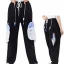 ostomy Care Underwear, Bladder, Kidney Stoma Incontinence Urine Bag postoperative Care Pants, Urine Bag Pants, Catheter Bile Drainage Bag Pants(Black,XL)