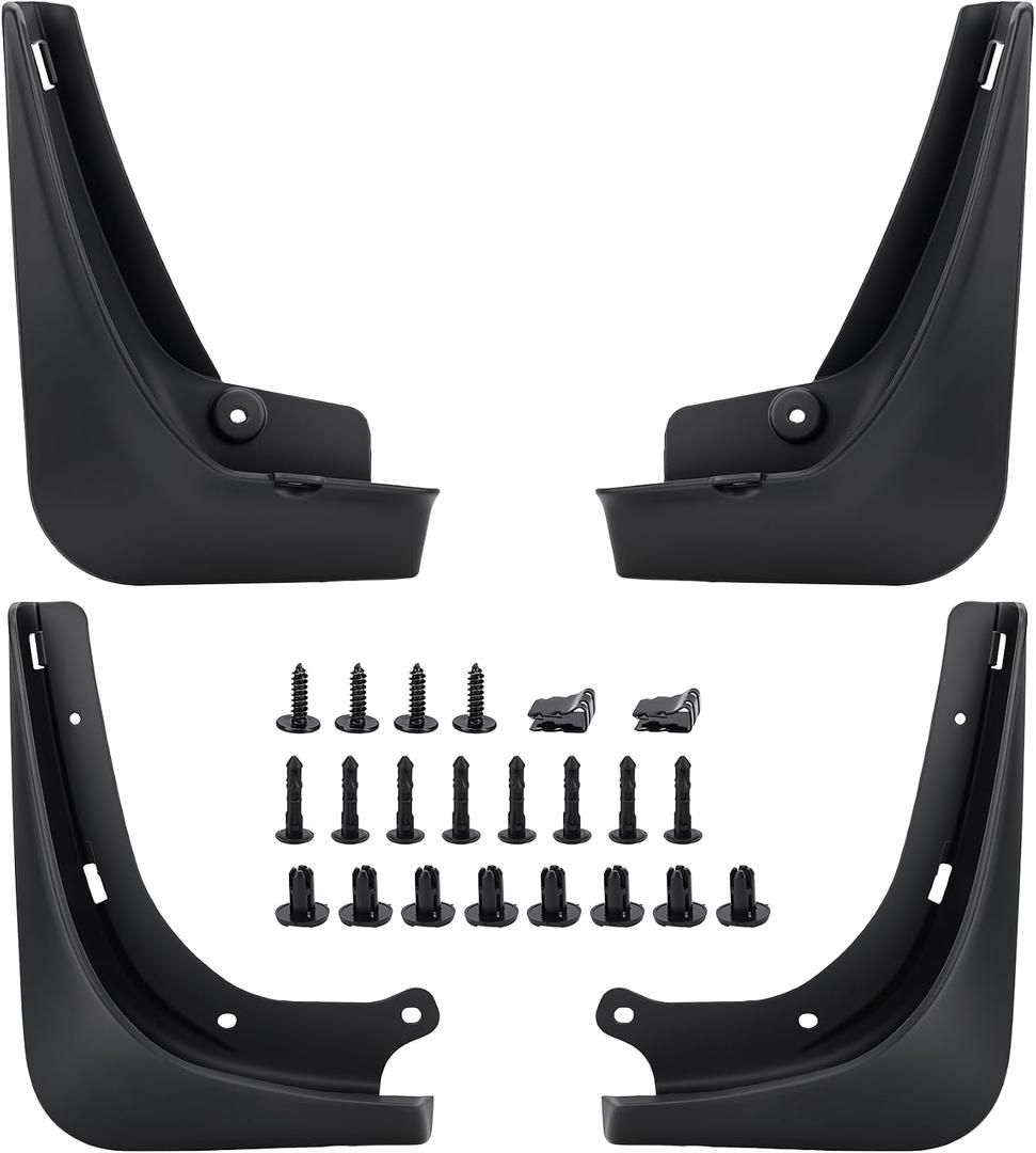 Mud Flaps Mud Splash Guard for 2016 2017 2018 2019 2020 2021 2022 2023 Tesla Model 3 No Drilling Required (Set of 4)