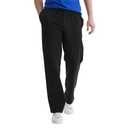 Hanes Essentials Sweatpants, Men’s Cotton Jersey Pants with Pockets, 33”, Black, Large