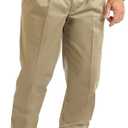 Wrangler Men's Pleated Front Casual Pants (34W x 36L, Khaki)