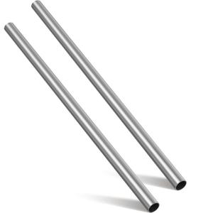 Hicarer 2 Pcs 1" OD 304 Stainless Steel Tubing 24 Inch Length Thickened Pipe Wall & Weldable Tubing 16 Gauge Round Metal Tube Industrial for Home Furnishing, Machinery