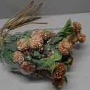 10 Pcs 27" Artificial Fall Flowers Faux Pompon Mum Stems for Vase Coffee