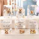 Vercraft 6 Pcs Bear Baby Shower Table Decorations Take One Sign Thank You Acrylic Sign Centerpieces with Stand 5 x 7" Floral Birthday Party Decorations