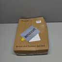 Broom with Dustpan Combo Set, Broom and Dustpan Set with 51.6" Long Handle & Two Broom Heads, Brooms with Dust Pan Teeth for Pet Hair, Indoor&Outdoor Sweeping, Home, Kitchen, Office