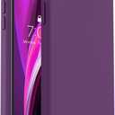 Vooii for iPhone SE Case 2022/3rd/2020,iPhone 8/7 Case, Upgraded Liquid Silicone with [Flat Edges] [Camera Protection] [Soft Anti-Scratch Microfiber Lining] Phone Case for iPhone SE - Grape