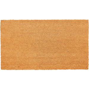 KAF Home Coir Doormat with Heavy-Duty, Weather Resistant, Non-Slip PVC Backing | 17 by 30 Inches, 0.6 Inch Pile Height | Perfect for Indoor and Outdoor Use (Solid)