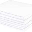 FreshCulture King Flat Sheets Only 2 Pack - Hotel Quality Flat Bed Sheets - Brushed Microfiber - Ultra Soft & Breathable - Wrinkle-Free - Easy Care - Flat Sheets Only King Size (White)