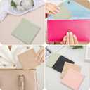 Ouligay 4PCS Small Snap Closure Pouches for Purse Waterproof Leather Portable Mini Makeup Bag Small Travel Organizer Pouch Little Cosmetic Bags for Women Multicolor