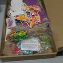 352PCS Dinosaur Party Favors, Dinosaur Birthday Party Decorations Supplies - Stickers Keychains Goodie Bags for Kids Birthday Return Gifts, Dino Slingshot Finger Fidget Toys Bulk