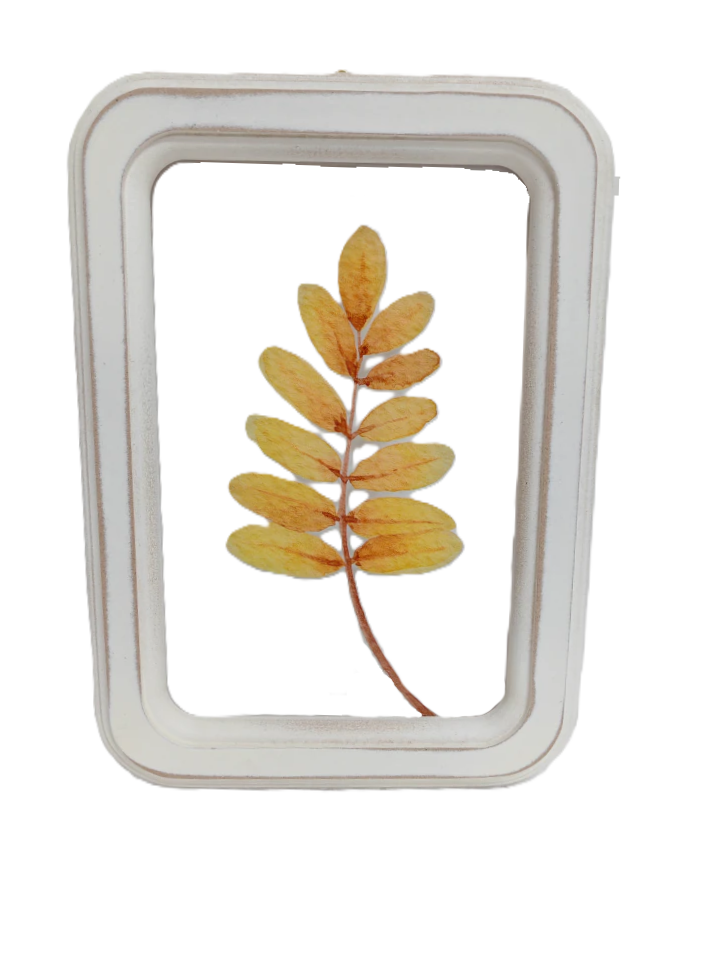 Holiday Home 11.8 Inch Yellow Leaf Wall Decor