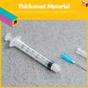 3 x 3ml/cc Syringe with 23 Gauge 1 Inch Lab Disposable Luer Lock Syringe, Pack of 20