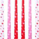 EBaokuup 6 Pcs Valentines Heart Taper Candles-10 Unscented Valentine's Day Taper Candles-Red Taper Candles for Valentine Anniversary Home Table Decoration Wedding Holiday Gift