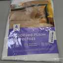 Ultra Soft Pillow Protectors with Zipper Queen Size - Set of 4 Breathable Pillow Covers - 100% Protection Against Stains, Dust & Dirt - Machine Washable (White)