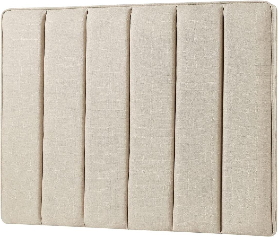 Tavira Allure College Dorm Headboard - Broad Panel - Linen Beige