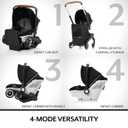 Evenflo Gold Shyft DualRide with Carryall Storage Infant Car Seat and Stroller Combo (Onyx Black)