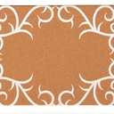 Juvale Decorative Cork Bulletin Boards for Walls (10 x 24 in) - White Frame Pin Board for Office, Bedroom & Room Decor